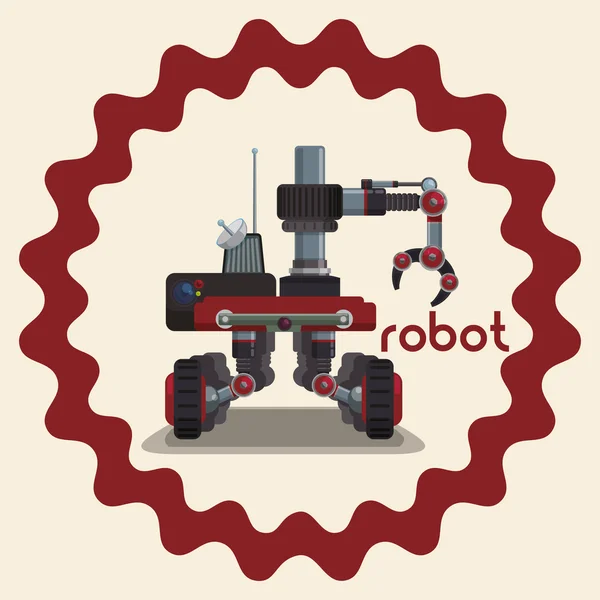 Desain ikon Robot - Stok Vektor