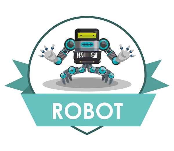 Robot icono de diseño — Vector de stock