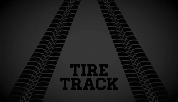Impressão da pista de pneus — Vetor de Stock