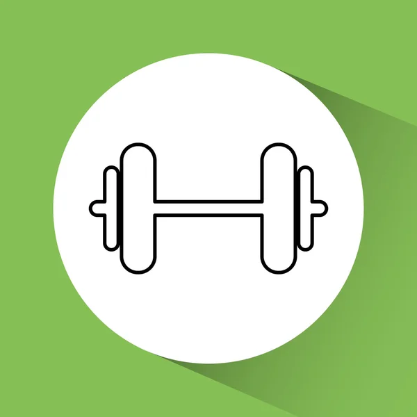 Gym weight icon — Stock Vector