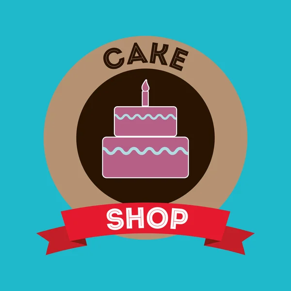 Магазин кейков и десертов — стоковый вектор