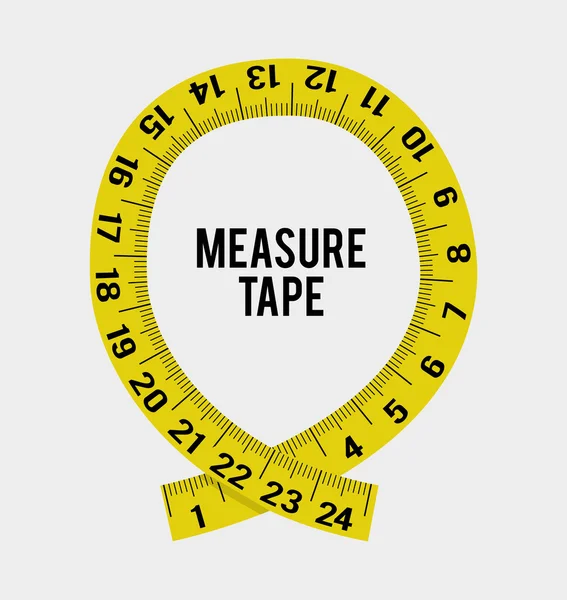 Ruban à mesurer et régime — Image vectorielle