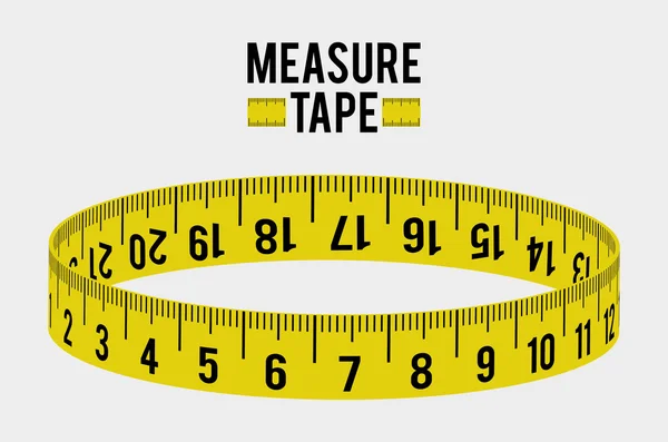 Maatregel tape en dieet — Stockvector