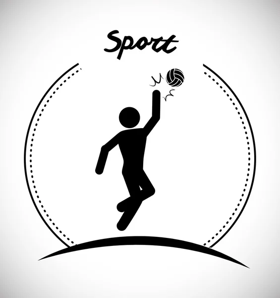 Icône des jeux de sport — Image vectorielle