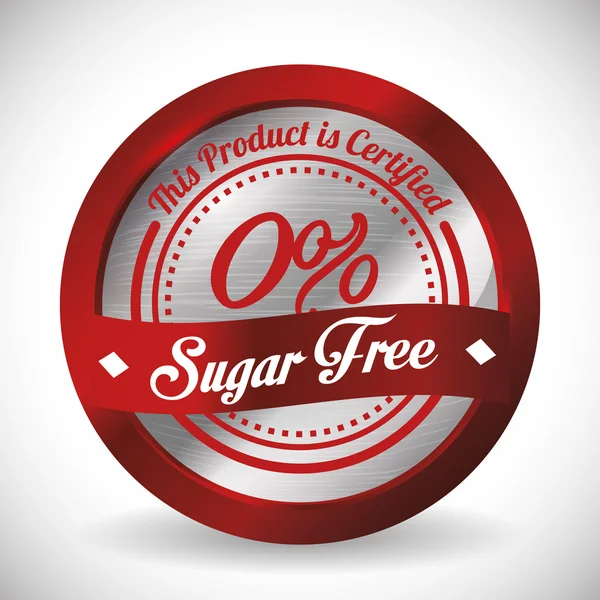 Sem açúcar ou sem açúcar —  Vetores de Stock