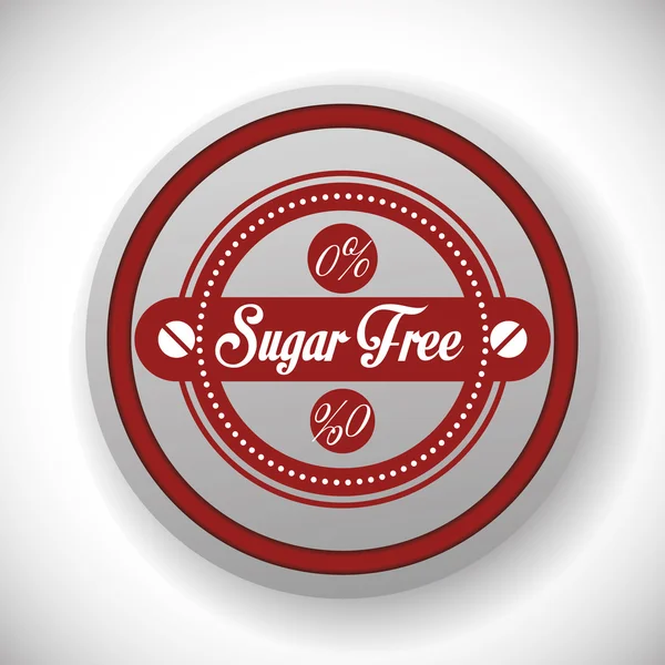 No sugar or sugar free — Stock Vector