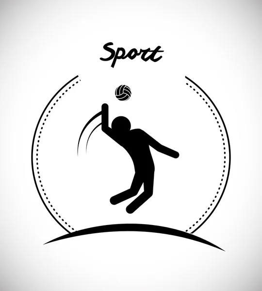 Sport spelletjes pictogram — Stockvector