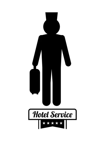 Ikona usług hotelu — Wektor stockowy