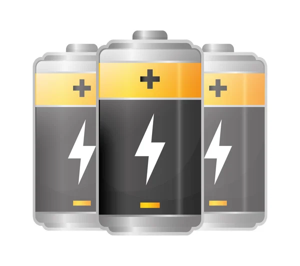 Graficzne ikony baterii — Wektor stockowy