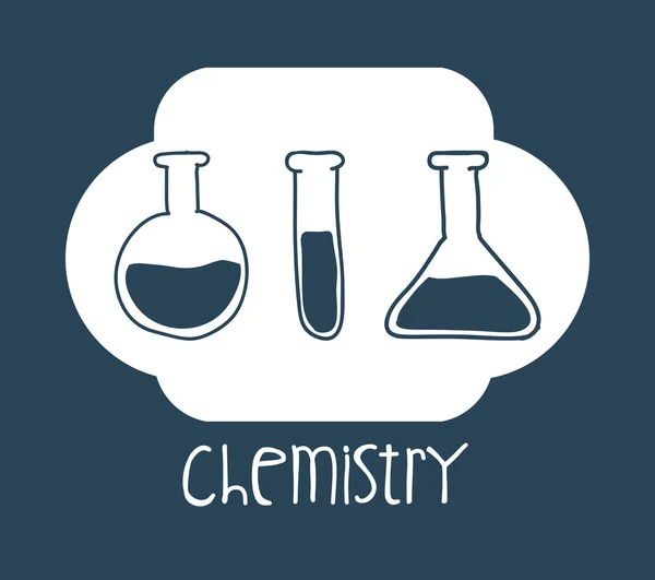 Science and chemistry design — Stock Vector