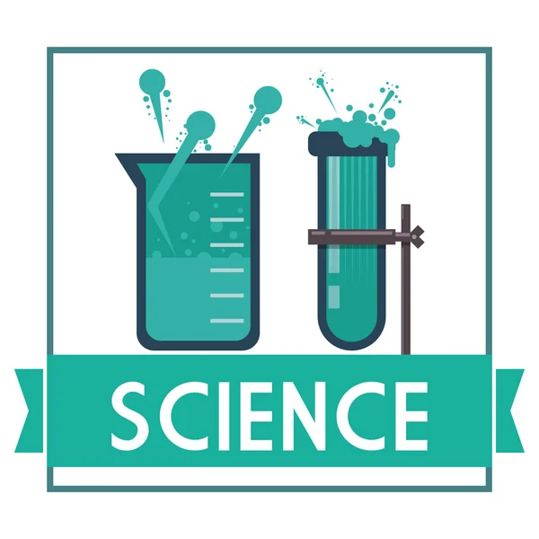 Science and chemistry design — Stock Vector