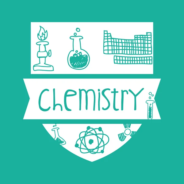 Science and chemistry design — Stock Vector