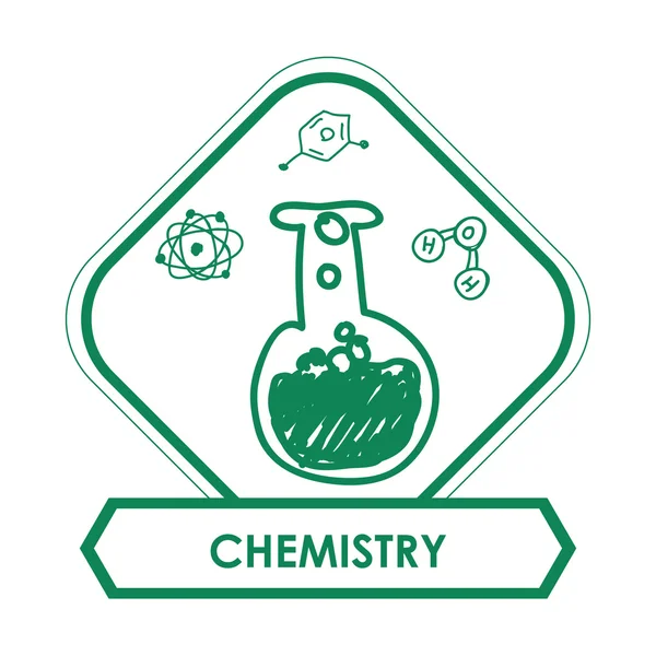 Science and chemistry design — Stock Vector