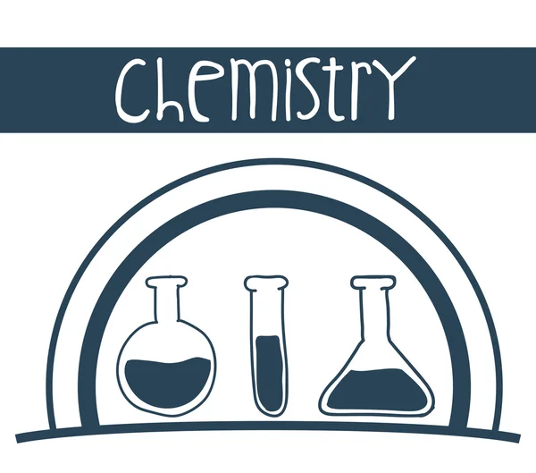 Science and chemistry design — Stock Vector