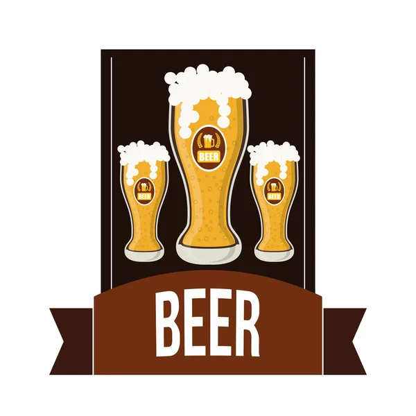 Design de ícone de cerveja — Vetor de Stock
