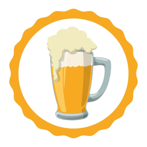 Bier pictogram ontwerp — Stockvector