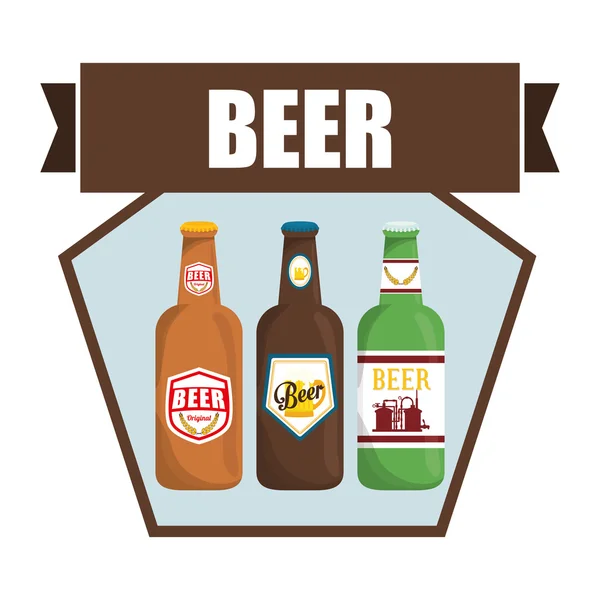 Design icône bière — Image vectorielle
