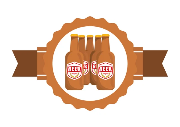 Design icona birra — Vettoriale Stock