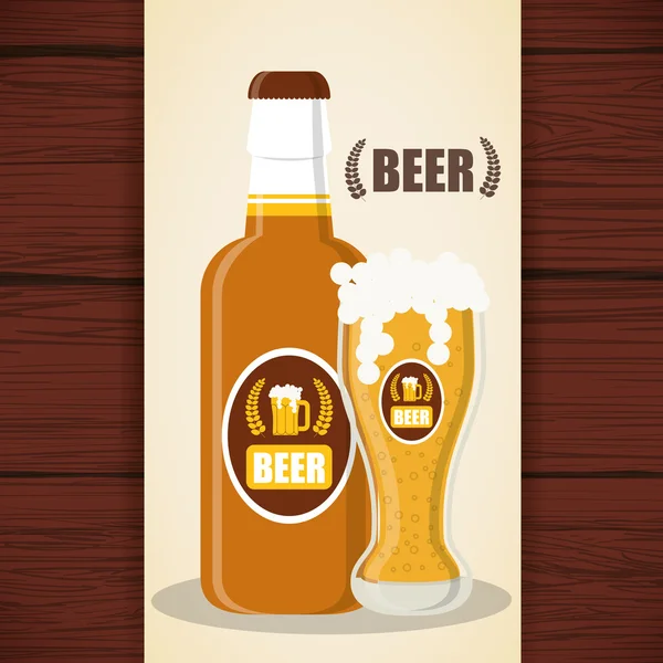 Design der Bier-Ikone — Stockvektor