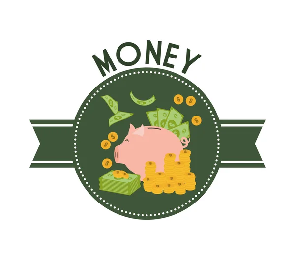 Diseño de iconos de dinero — Archivo Imágenes Vectoriales