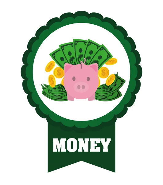 Ikony pieniądze projekt — Wektor stockowy