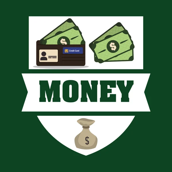 Design icone denaro — Vettoriale Stock