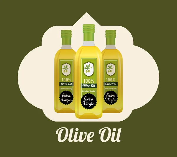 Diseño del aceite de oliva — Vector de stock