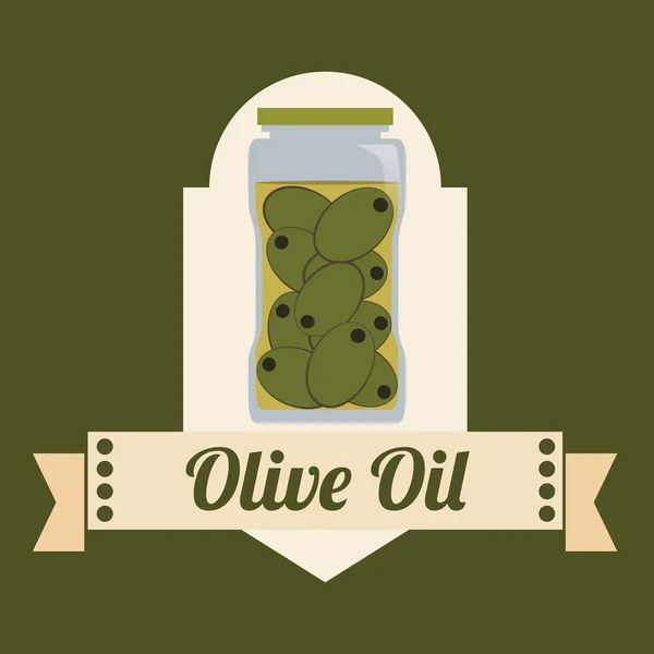 Huile d'olive design — Image vectorielle