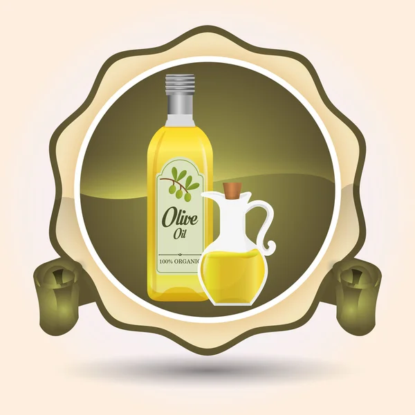 Diseño del aceite de oliva — Vector de stock