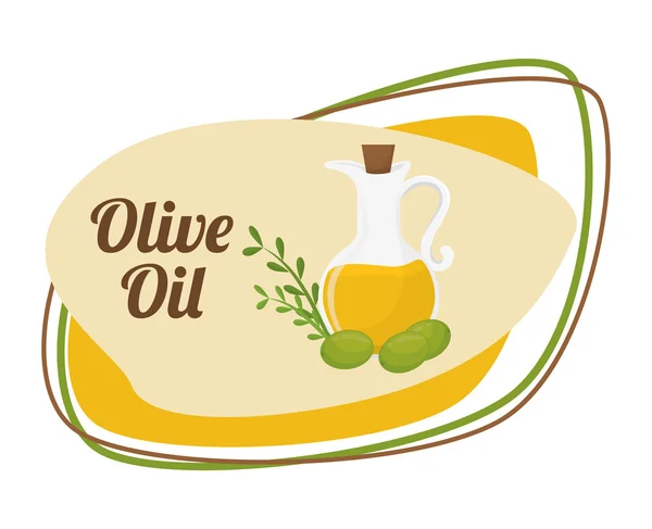 Diseño del aceite de oliva — Vector de stock