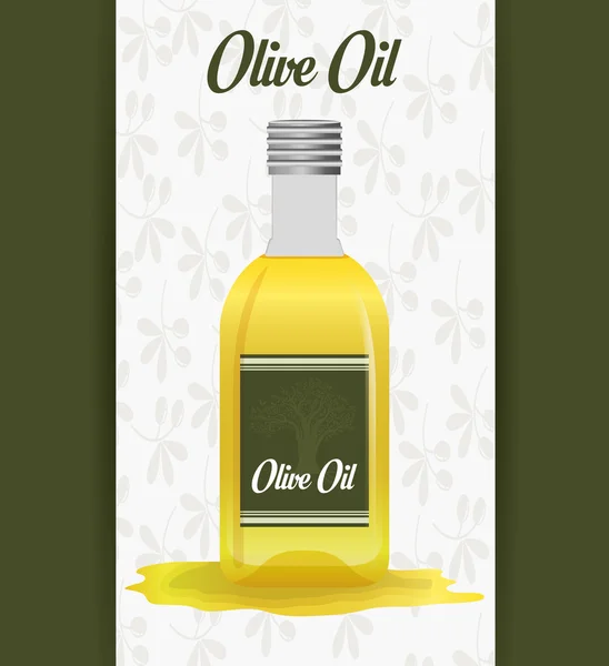 Diseño del aceite de oliva — Vector de stock