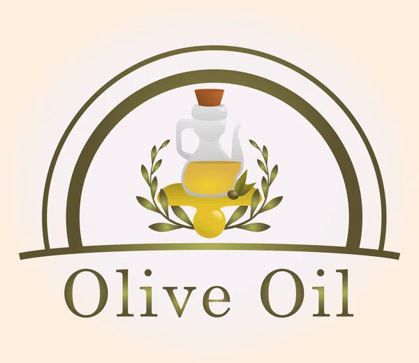 Progettazione olio d'oliva — Vettoriale Stock