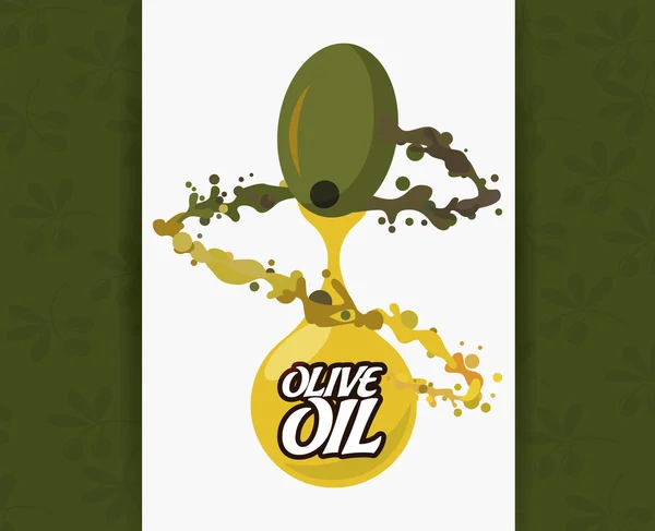 Progettazione olio d'oliva — Vettoriale Stock