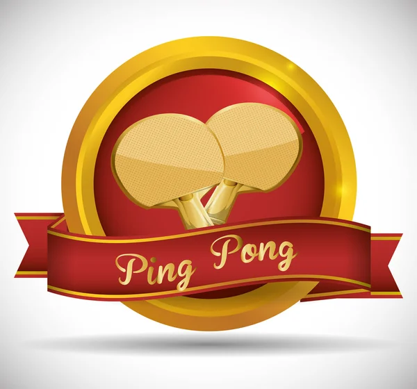 Ping Pong sport design — Stock Vector