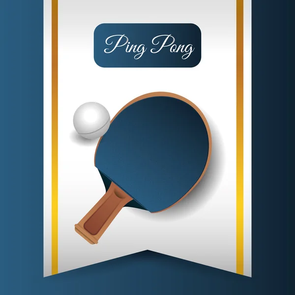 中国的乒乓球运动设计 — 图库矢量图片