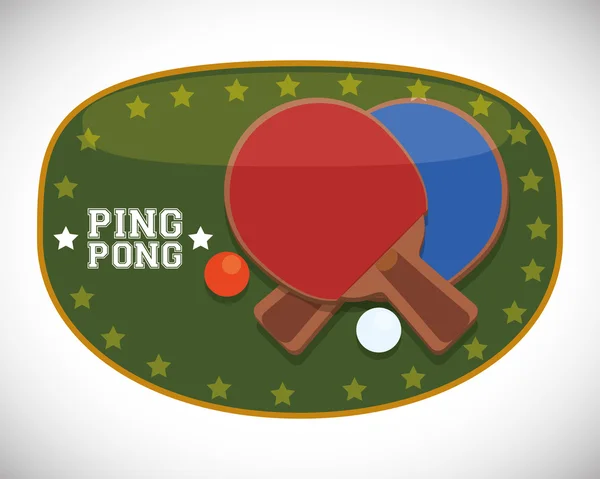 Ping Pong sportovního designu — Stockový vektor