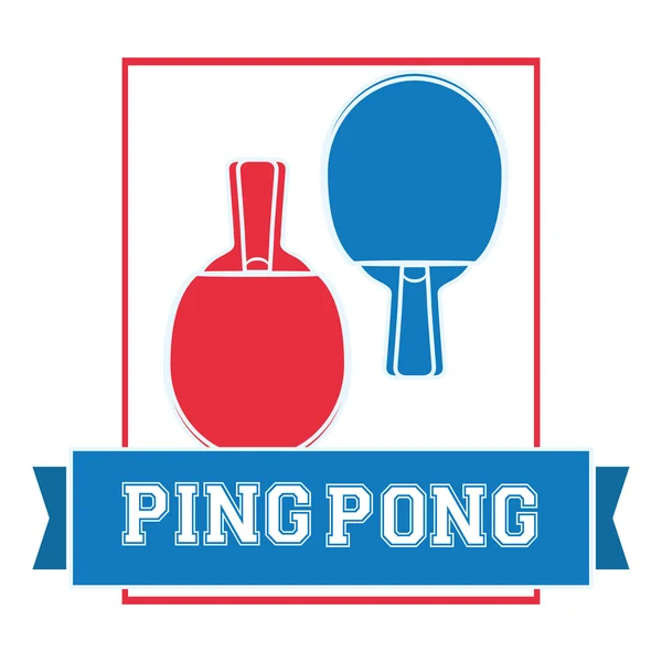 Ping Pong sport ontwerp — Stockvector