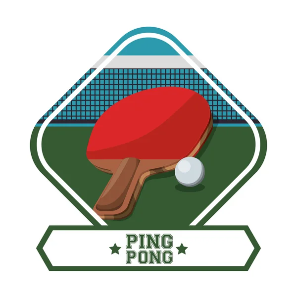 Ping Pong sport ontwerp — Stockvector