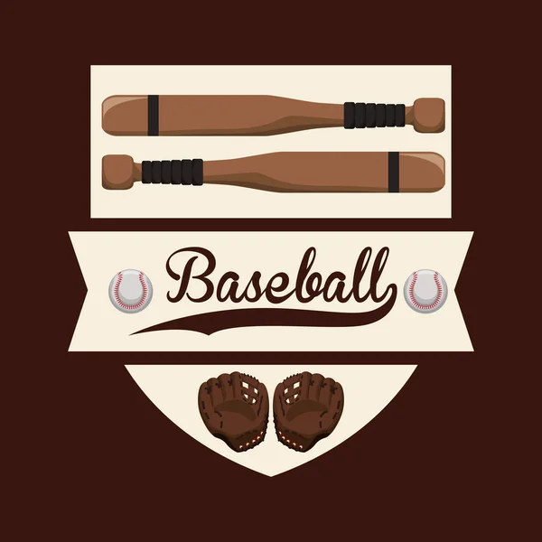 Design de esporte de beisebol — Vetor de Stock