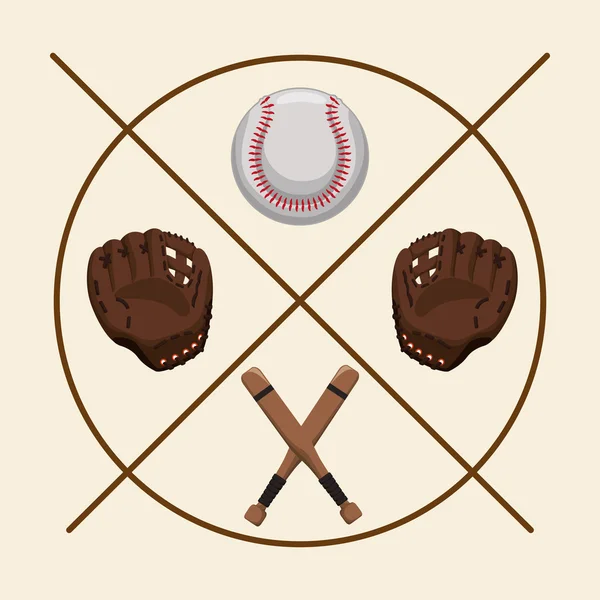 Бейсбол спортивний дизайн — стоковий вектор