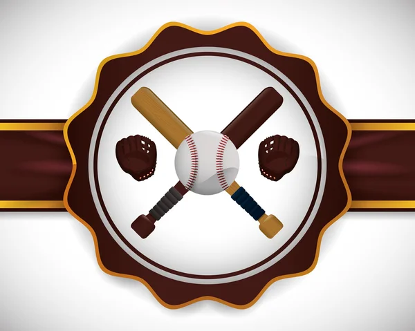 Baseball sport projekt — Wektor stockowy
