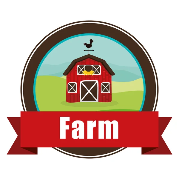 Дизайн иконок фермы — стоковый вектор