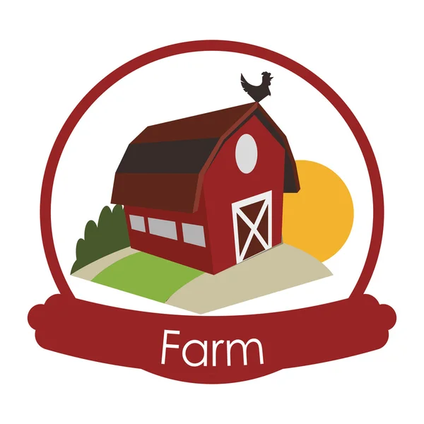 Diseño de iconos de granja — Vector de stock
