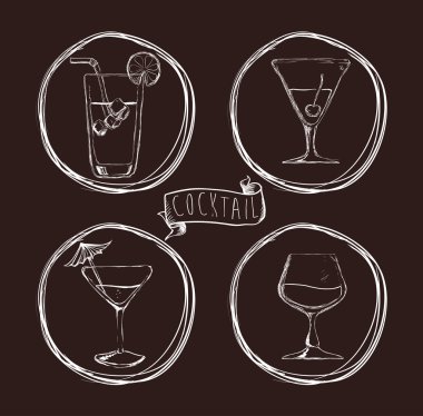 İçki simgesi tasarım