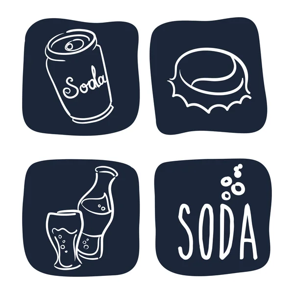 Diseño de icono de bebida — Vector de stock