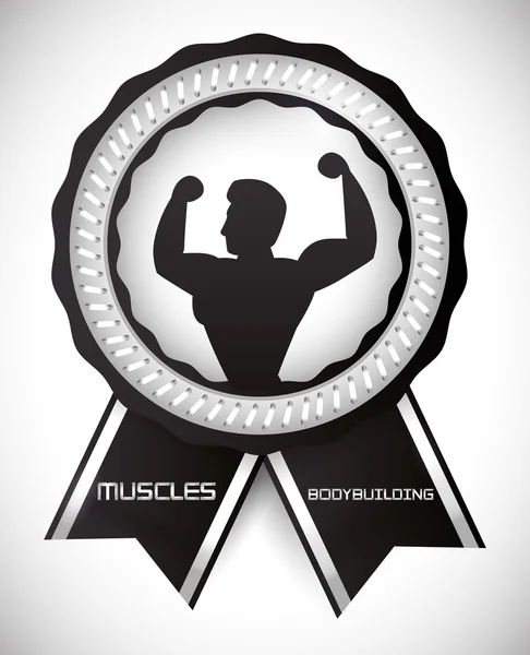 Diseño de iconos de gimnasia y fitness — Vector de stock