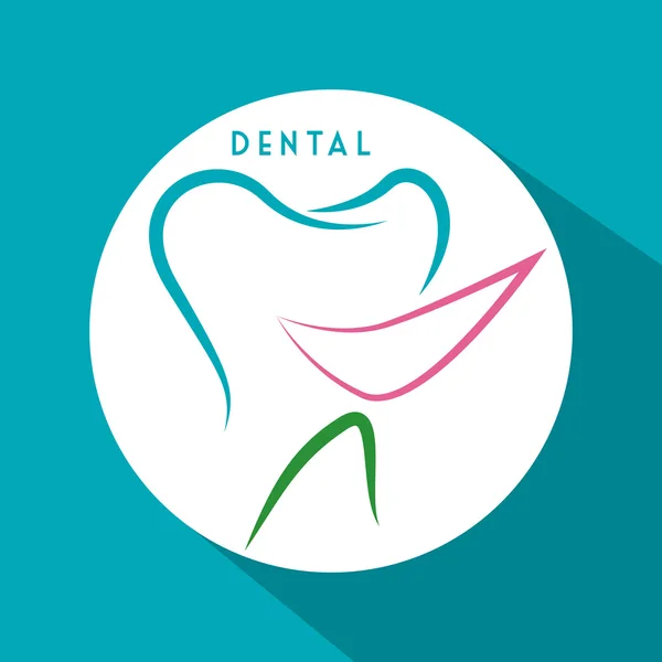 Οδοντιατρική εικονίδιο σχεδιασμός — Διανυσματικό Αρχείο