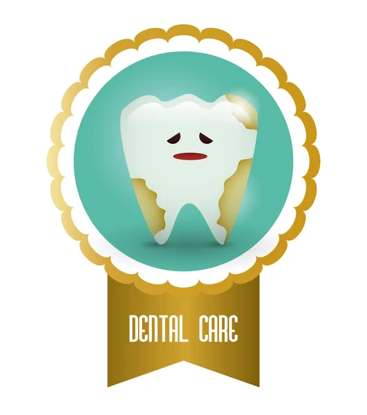 Diseño del icono dental — Vector de stock