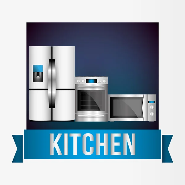 Design der Küchenausstattung — Stockvektor