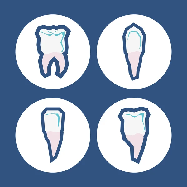 Conception d'icône dentaire — Image vectorielle